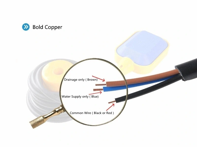 Plastic IP68 Square Cable Liquid Level Float Switch