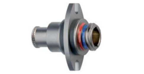 Zd Fixed Socket with Square-Flange Positioning-Pin M12 Push Pull Connector