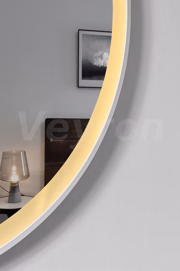Interruttore intelligente per specchi da bagno LED rotondi in vetro montati a parete